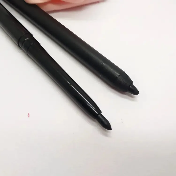 الطبيعي الأسود كحل للماء قلم تويست معدني للإعلان هلام كحل مع فرشاة- Natural Black Waterproof Eyeliner Pen Metallic Twist Advertising Gel Eyeliner with Brush