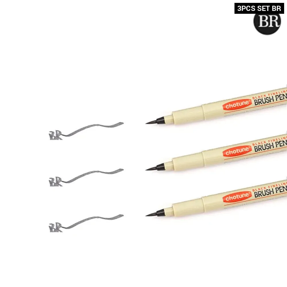 12 Piece Micron Ink Marker Set for Manga Sketching and Drawing