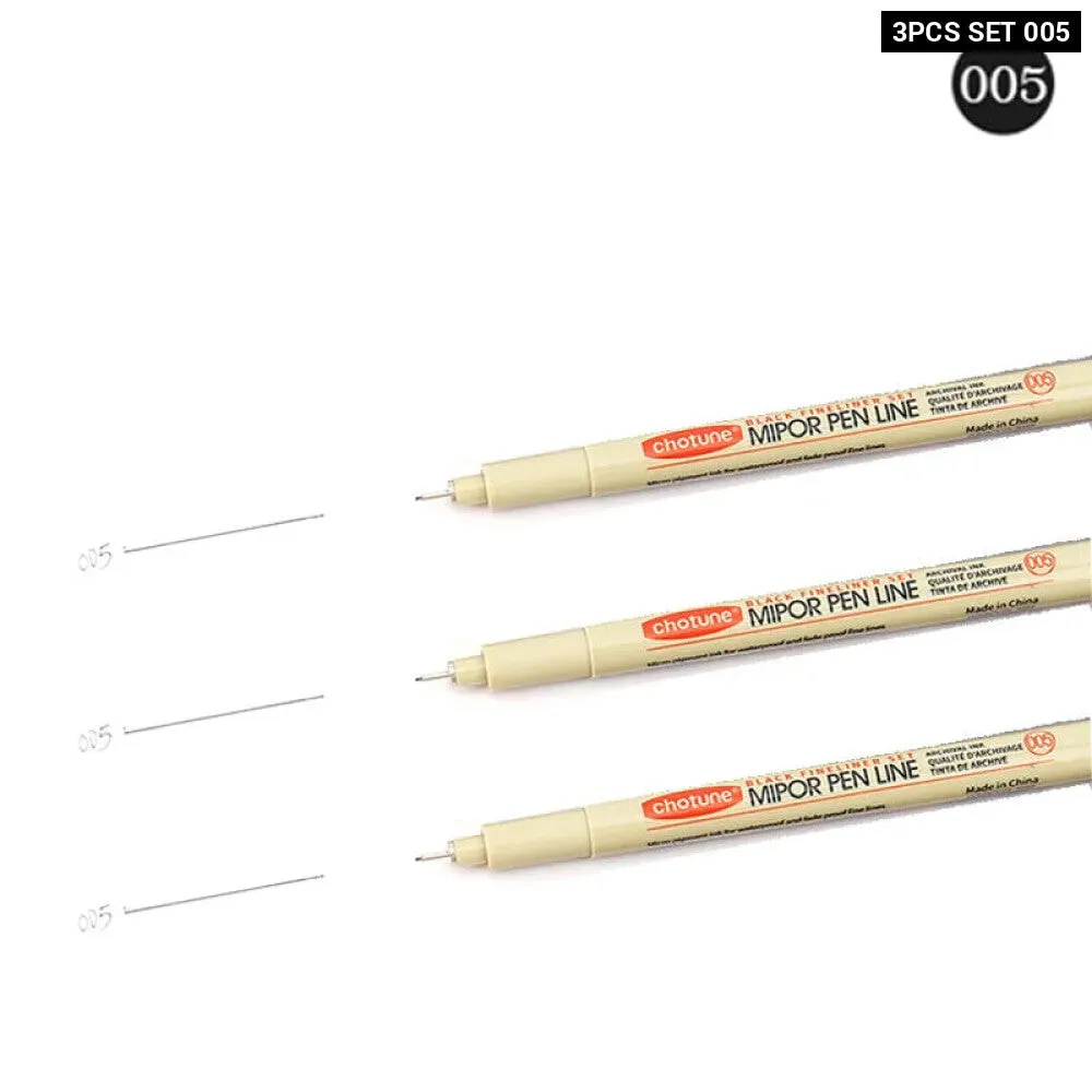 12 Piece Micron Ink Marker Set for Manga Sketching and Drawing