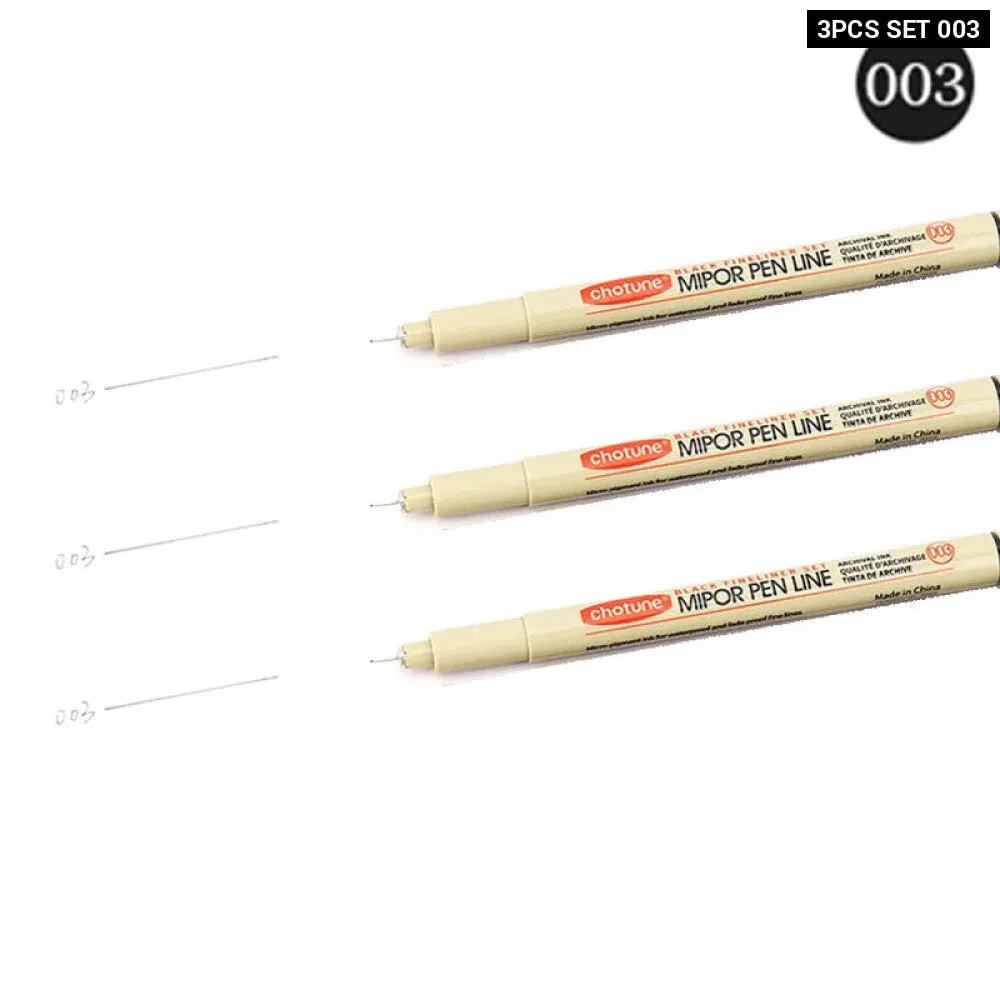 12 Piece Micron Ink Marker Set for Manga Sketching and Drawing