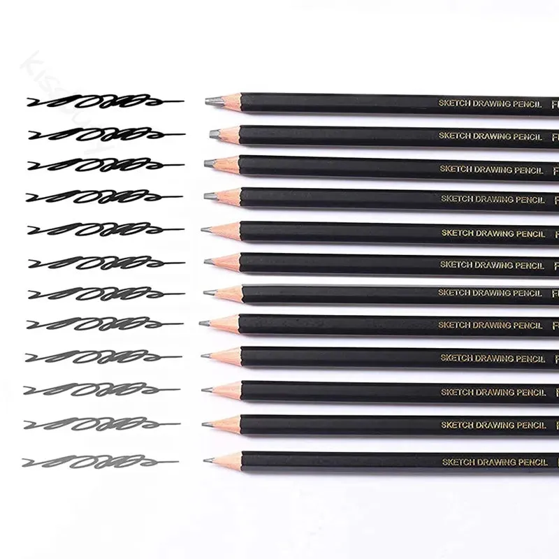 12 Piece Professional Sketching Pencil Set