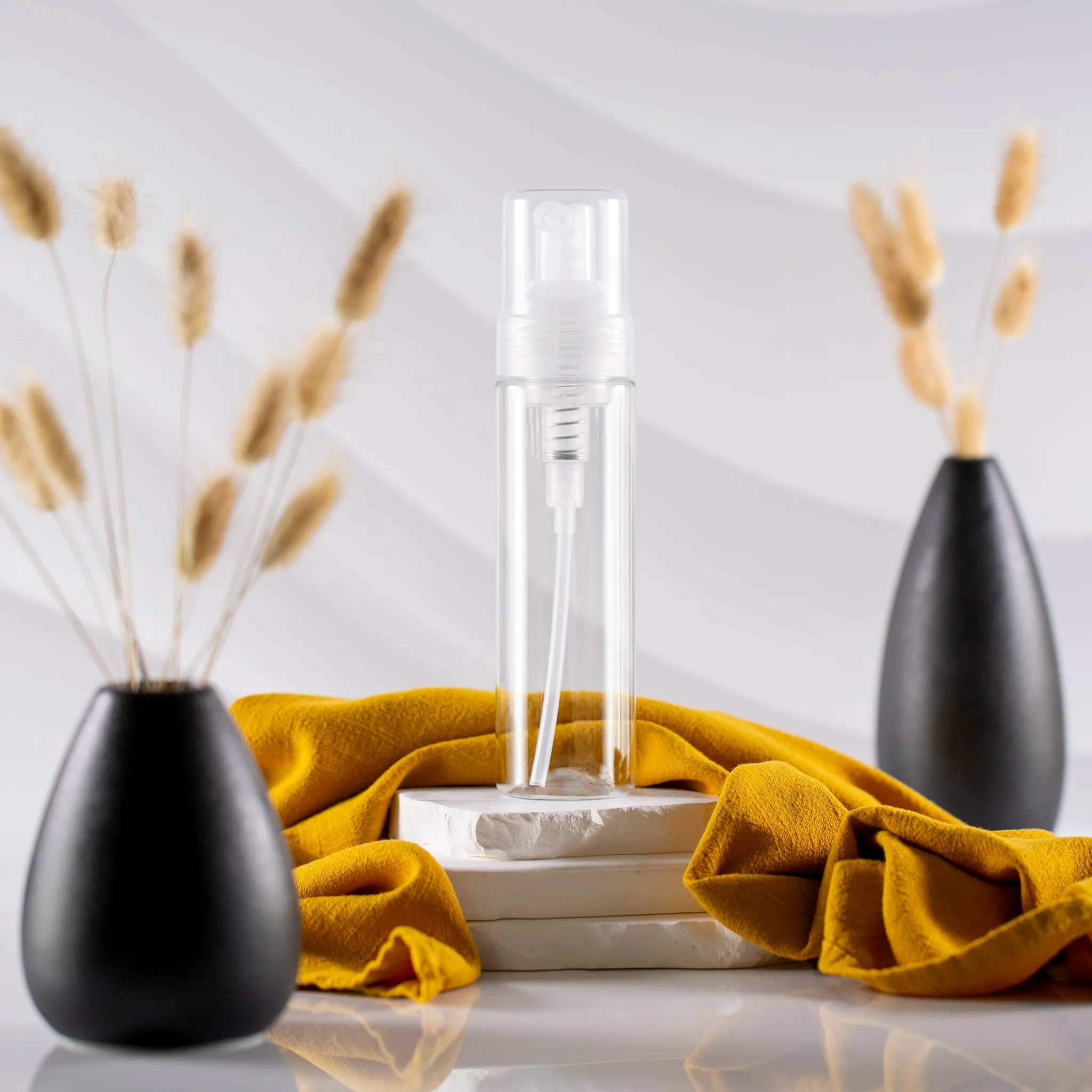 210 ml Clear Cylinder Foamer Bottle with 43mm Pump