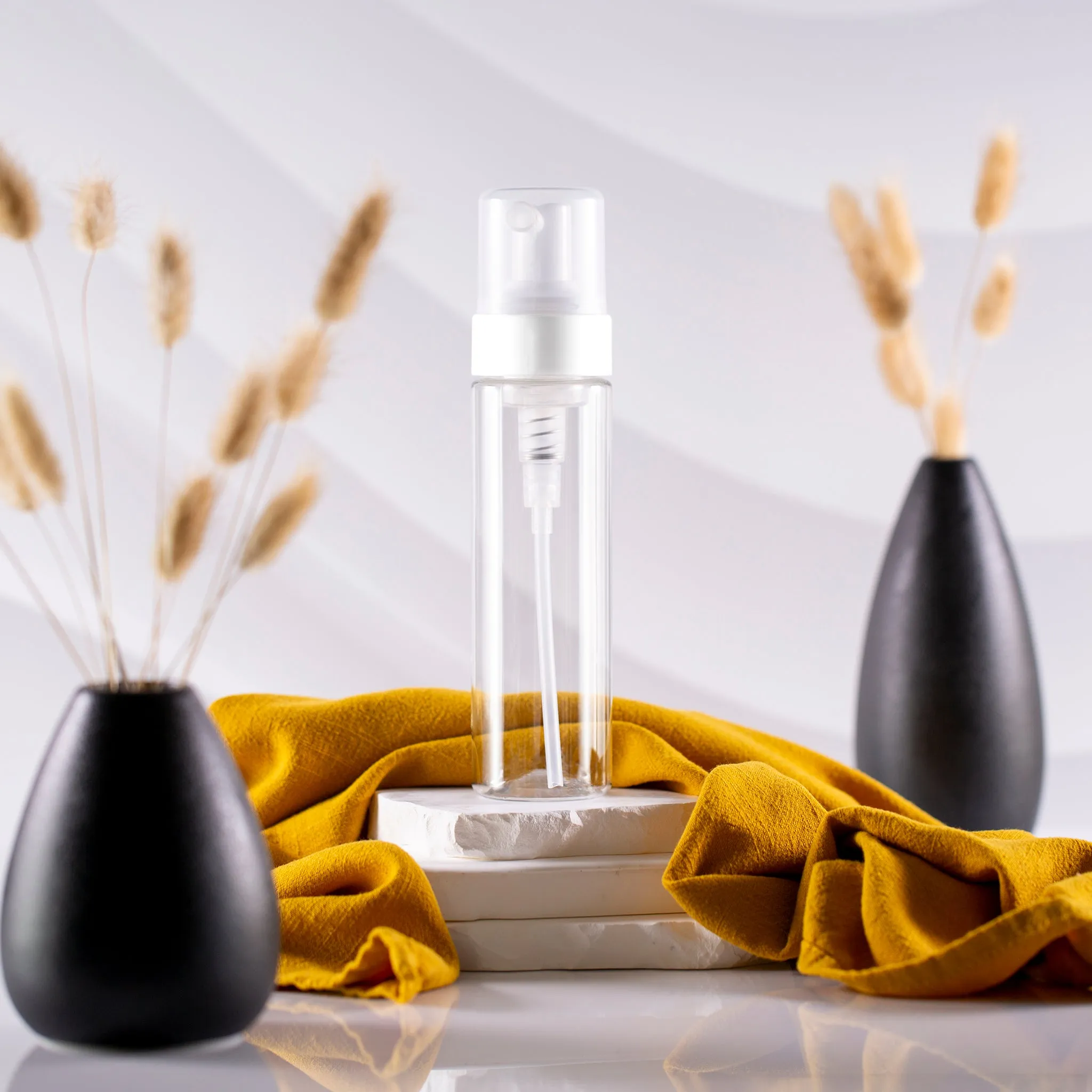 210 ml Clear Cylinder Foamer Bottle with 43mm Pump