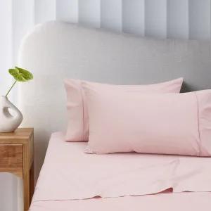 400TC Blush Bamboo Cotton Mega/Super Sheet Set | 50cm Wall | Queen