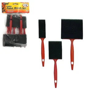 48 Pc Disposable Paint Foam Brushes 3" 2" 1" Brush Tool Fabric Painting Crafts !