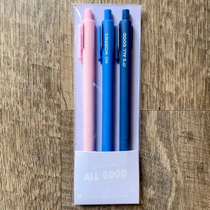 All Good Jotter Pens Set of 3