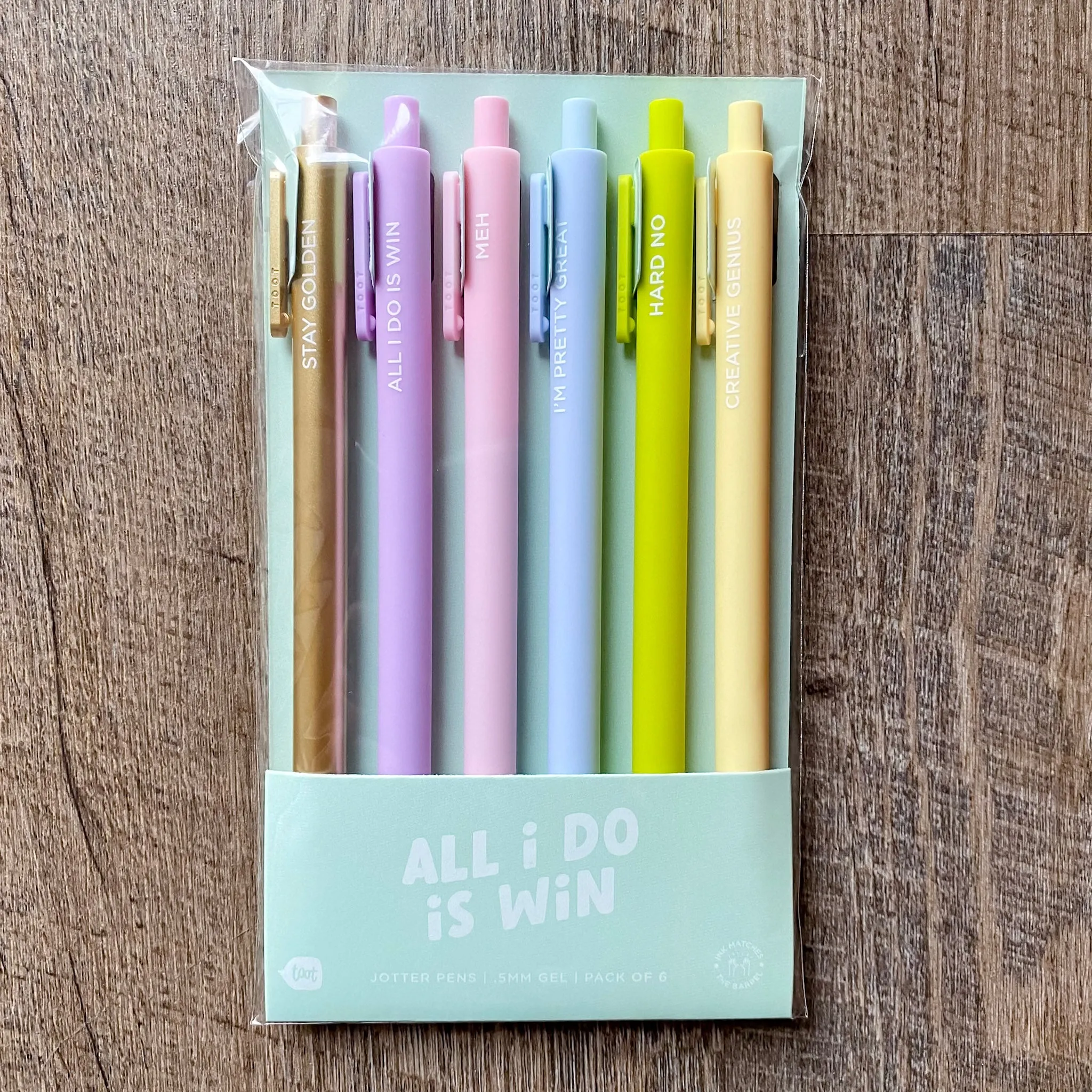 All I Do Is Win Jotter Pens Set of 6