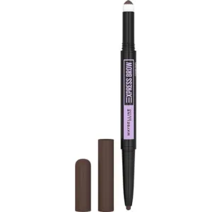 Eyebrow pencil Satin Brow Duo - 004: Dark brown, Maybelline New York