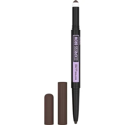 Eyebrow pencil Satin Brow Duo - 004: Dark brown, Maybelline New York
