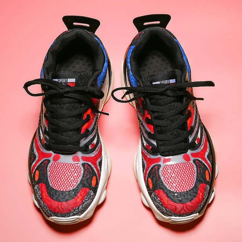 Facial Pattern Sneakers