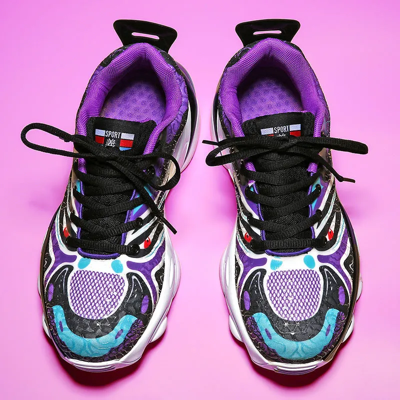 Facial Pattern Sneakers