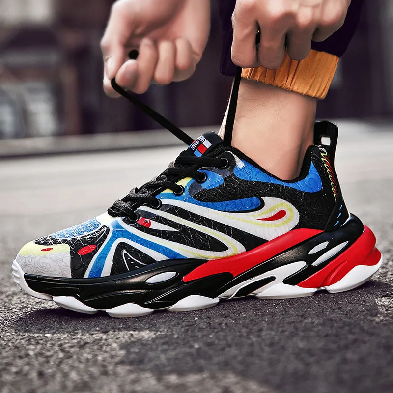Facial Pattern Sneakers