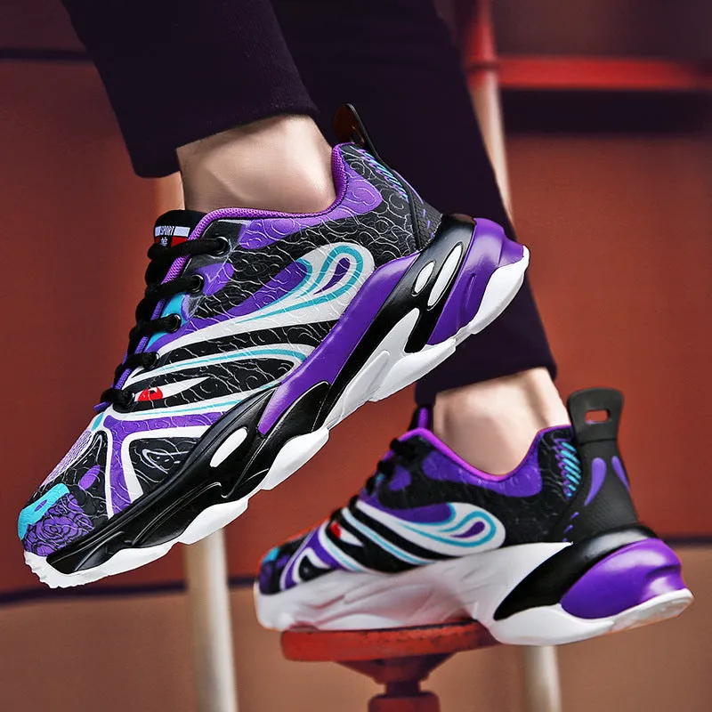 Facial Pattern Sneakers