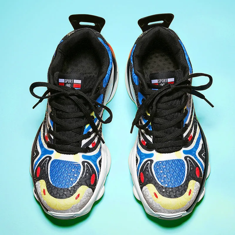 Facial Pattern Sneakers