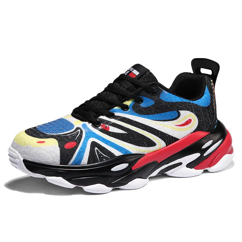Facial Pattern Sneakers
