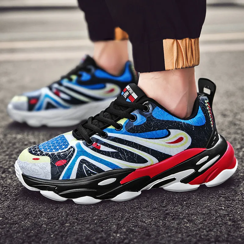 Facial Pattern Sneakers