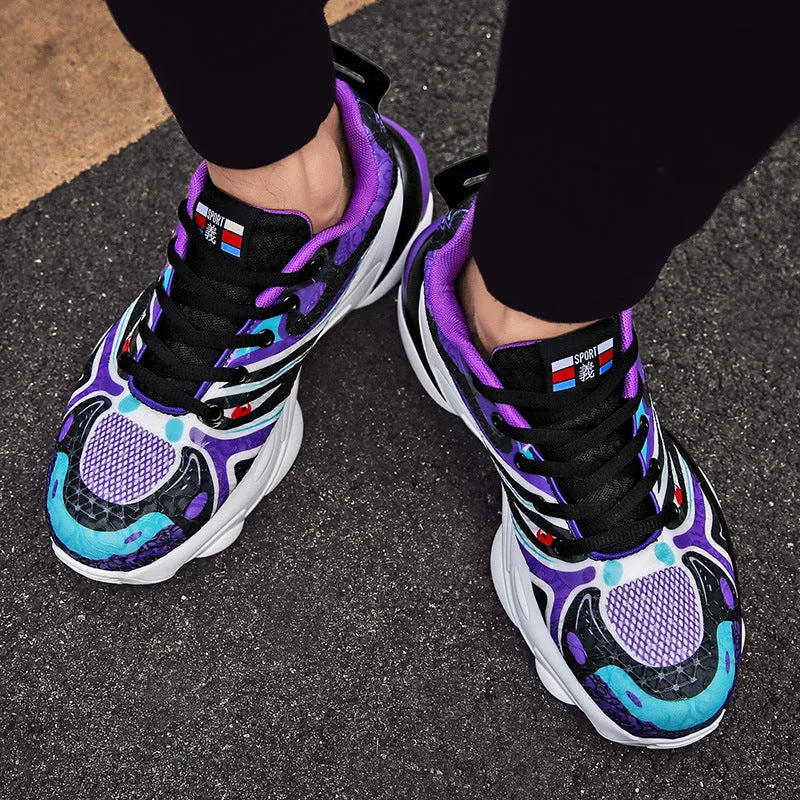 Facial Pattern Sneakers