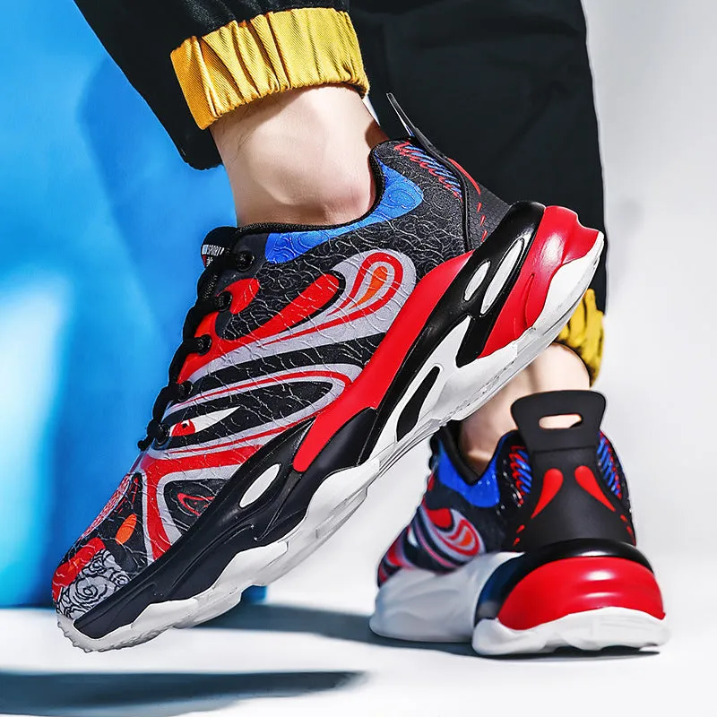 Facial Pattern Sneakers