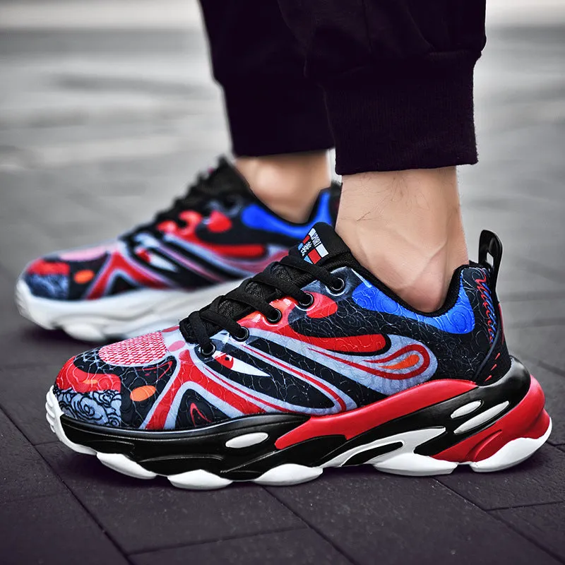 Facial Pattern Sneakers