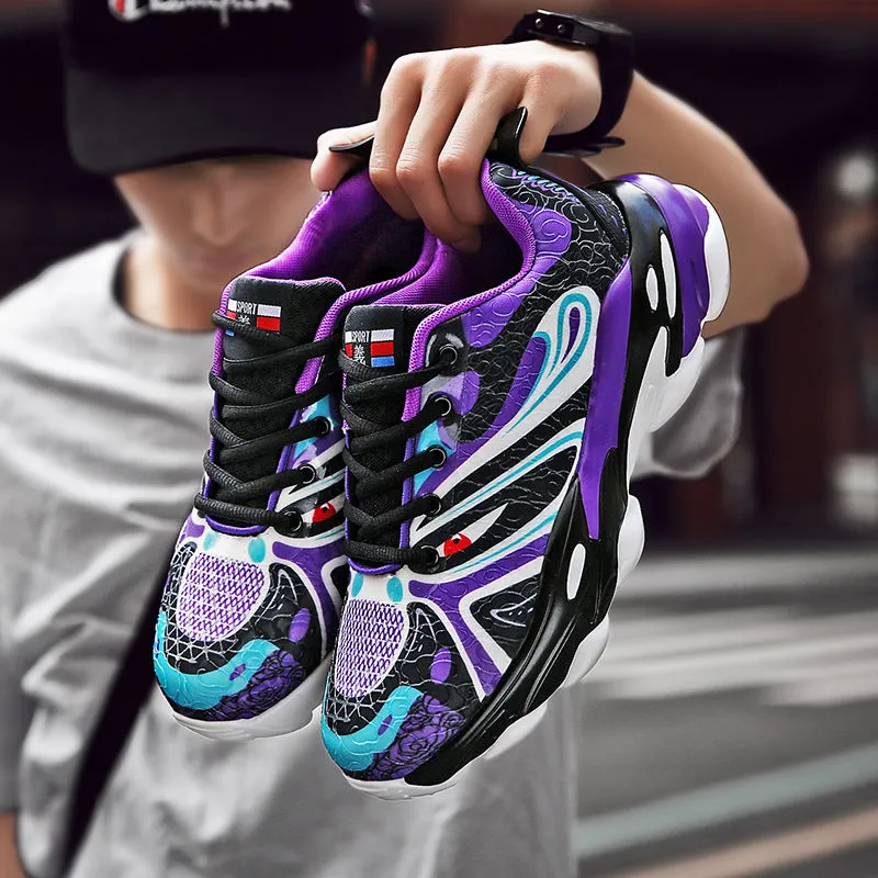 Facial Pattern Sneakers