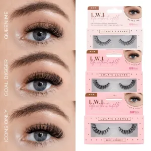 L.W.I Classic Curl Russian Strip Lash Bundle