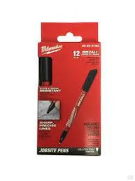 Milwaukee INKZALL Black Ultra Fine Point Pen 12-Pack 48-22-3160