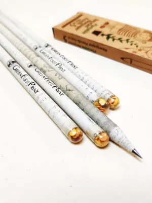 Plantable Recycled News Paper Seed Pencils Set Of 20