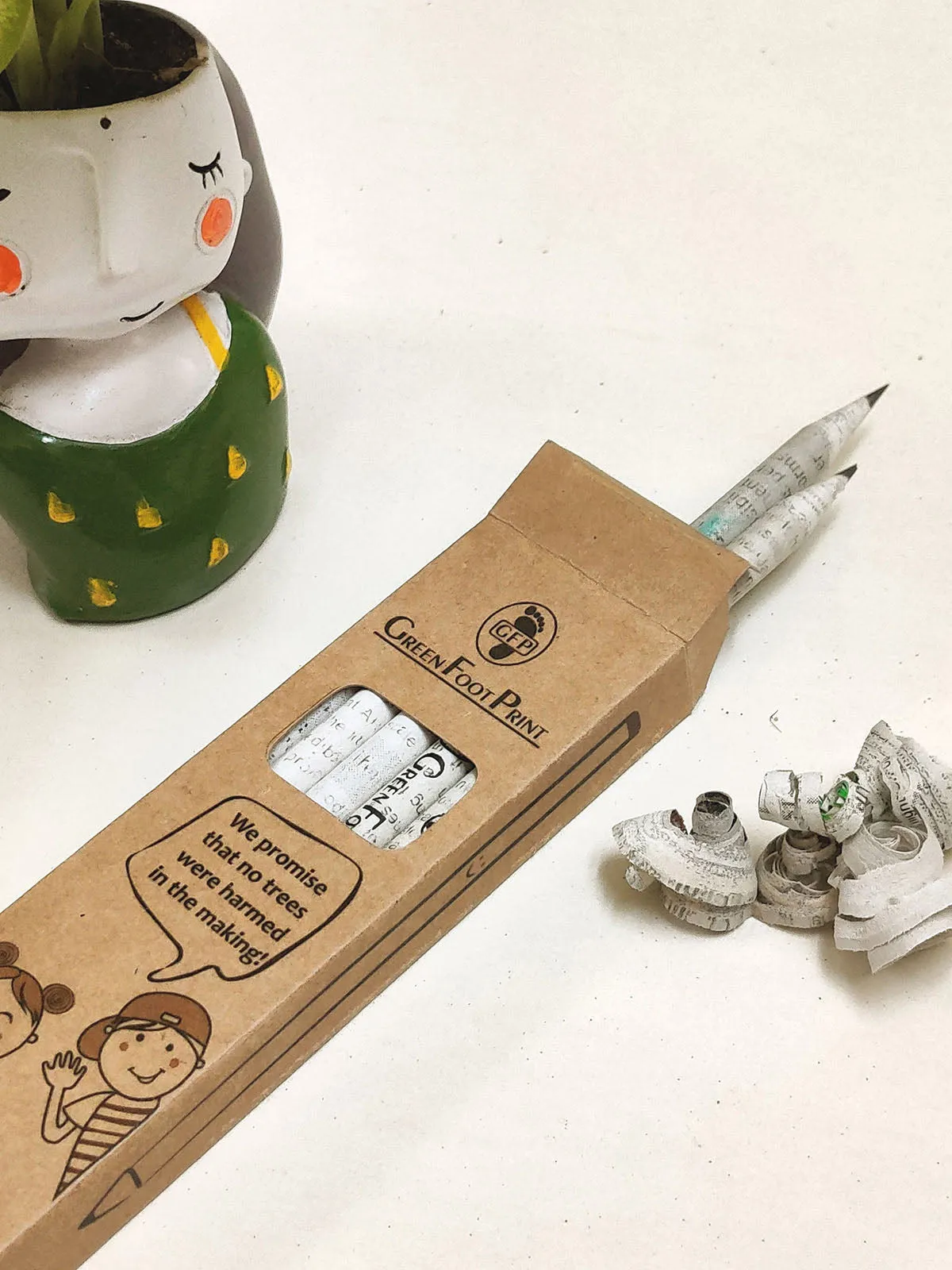 Recycled Newspaper Pencils - Pack Of 20