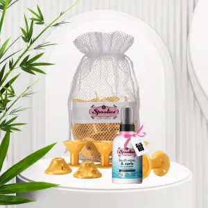 Spoolies Jumbo Hair Curlers Gold Edition 15 pc   Leave-in Spray
