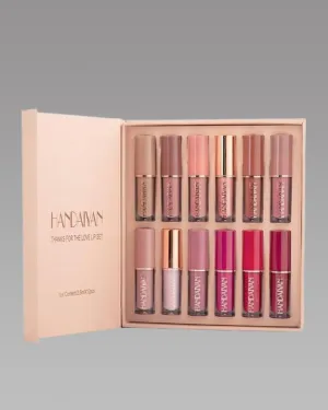 Velvet Matte Liquid Lipstick Set 12 Pcs
