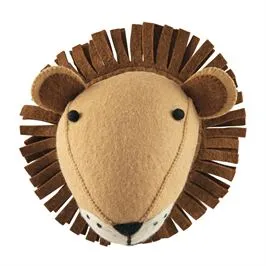 Wool Lion Wall Mount